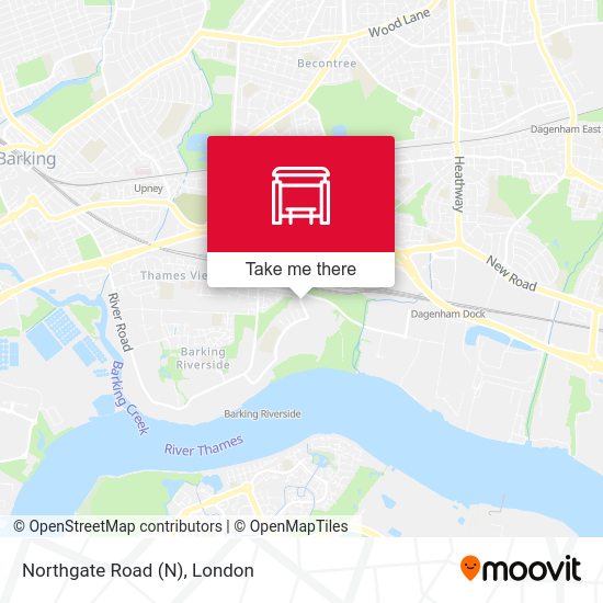 Northgate Road map