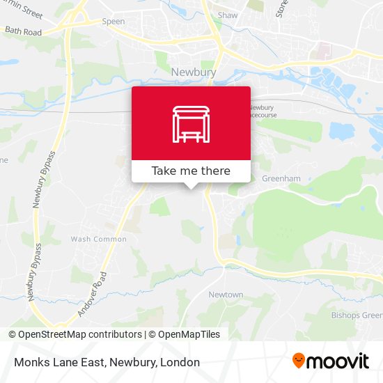 Monks Lane East, Newbury map
