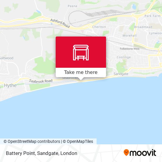 Battery Point, Sandgate map