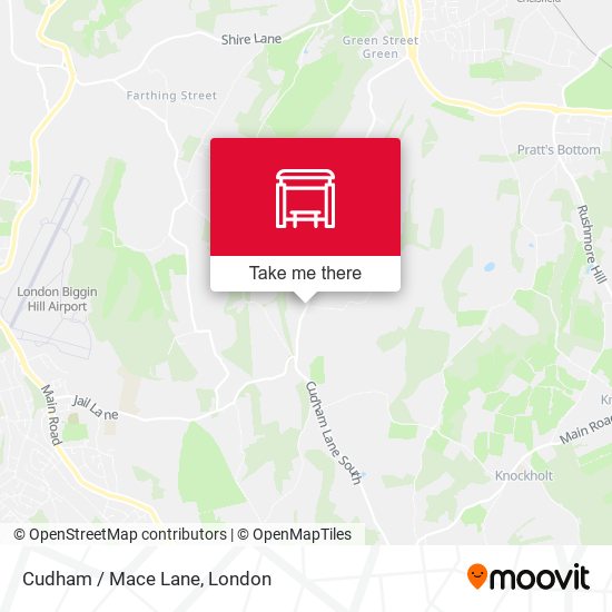 Cudham / Mace Lane map