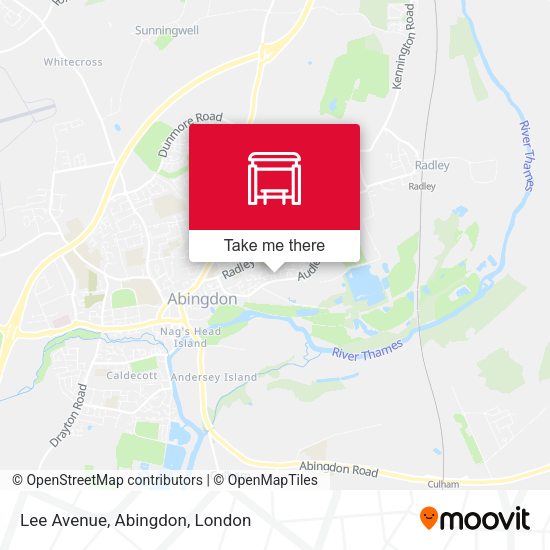Lee Avenue, Abingdon map