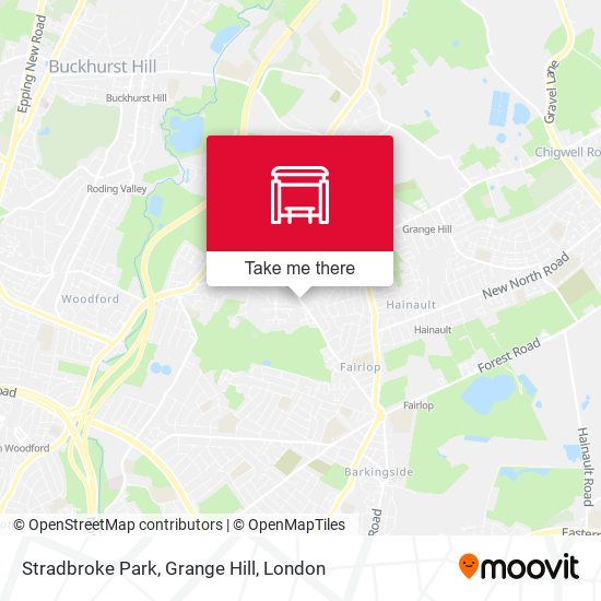 Stradbroke Park, Grange Hill map