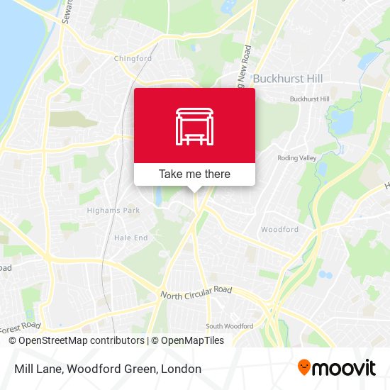 Mill Lane, Woodford Green map