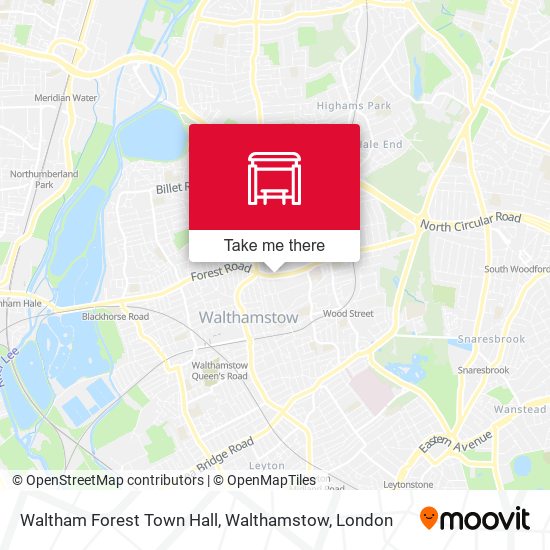 Waltham Forest Town Hall, Walthamstow map