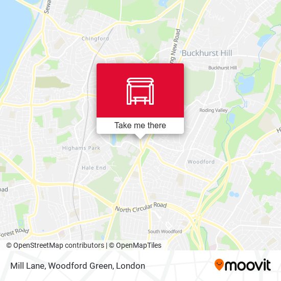 Mill Lane, Woodford Green map