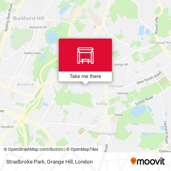 Stradbroke Park, Grange Hill map