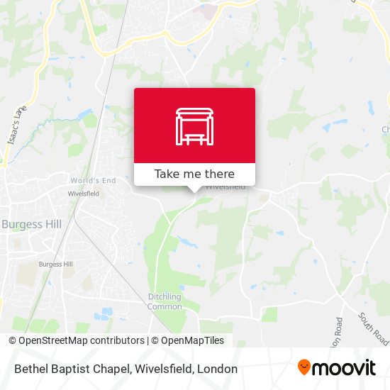 Bethel Baptist Chapel, Wivelsfield map
