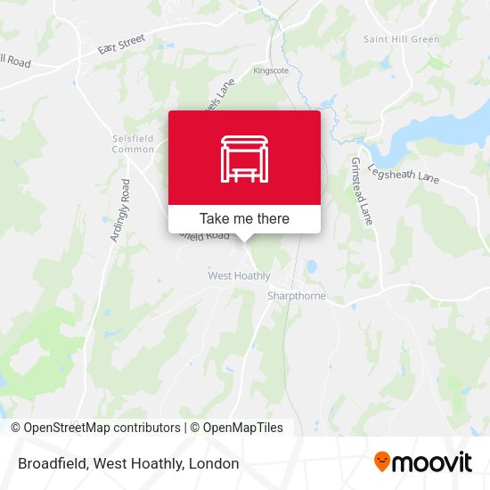 Broadfield, West Hoathly map