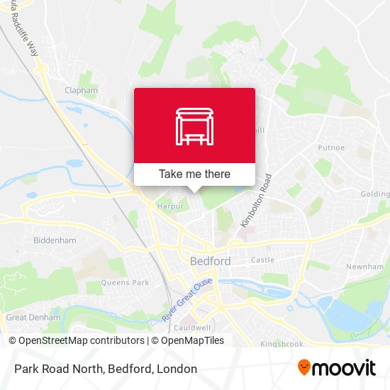 Park Road North, Bedford map