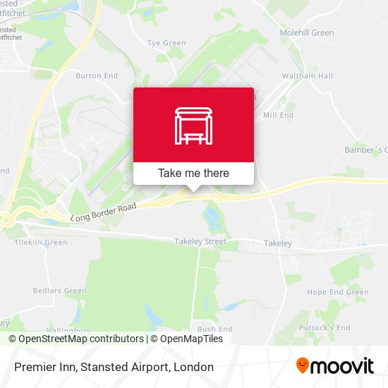 Premier Inn, Stansted Airport map