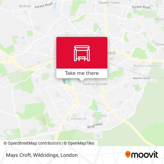Mays Croft, Wildridings map