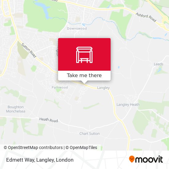 Edmett Way, Langley map