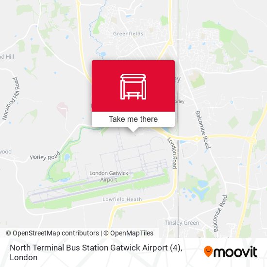 North Terminal Bus Station Gatwick Airport (4) map