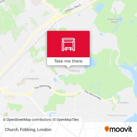 Church, Fobbing map