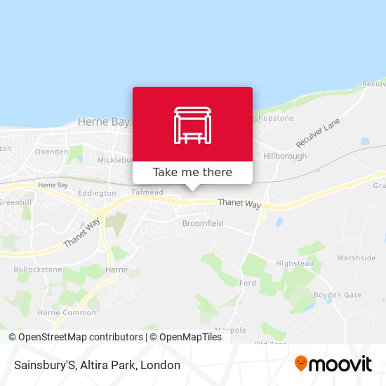 Sainsbury'S, Altira Park map
