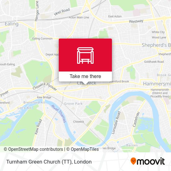 Turnham Green Church (TT) map