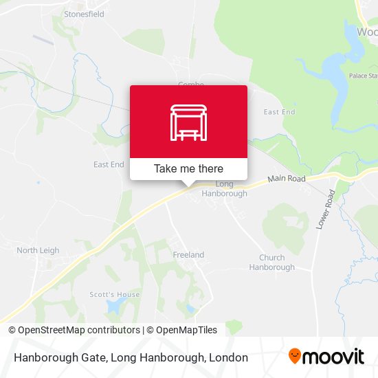 Hanborough Gate, Long Hanborough map