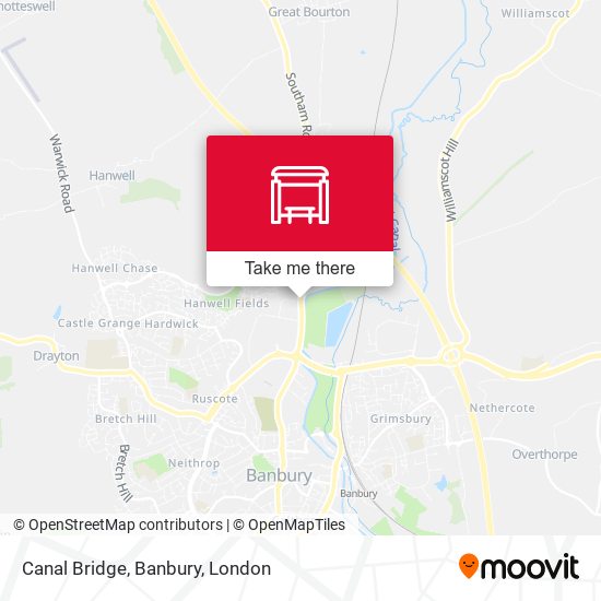 Canal Bridge, Banbury map
