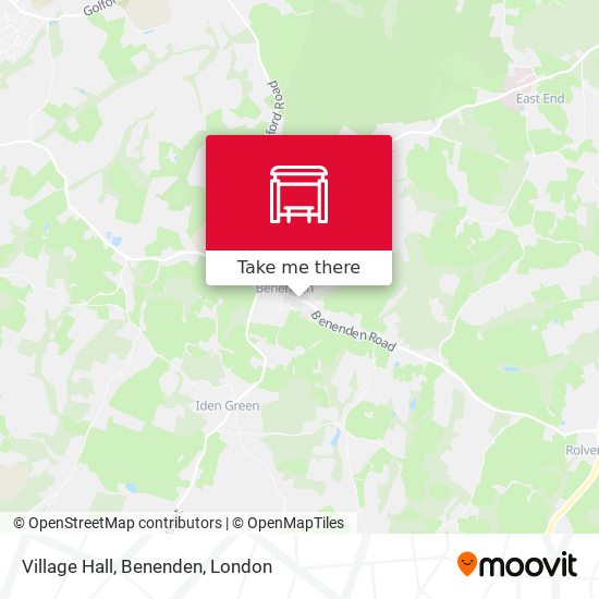 Village Hall, Benenden map