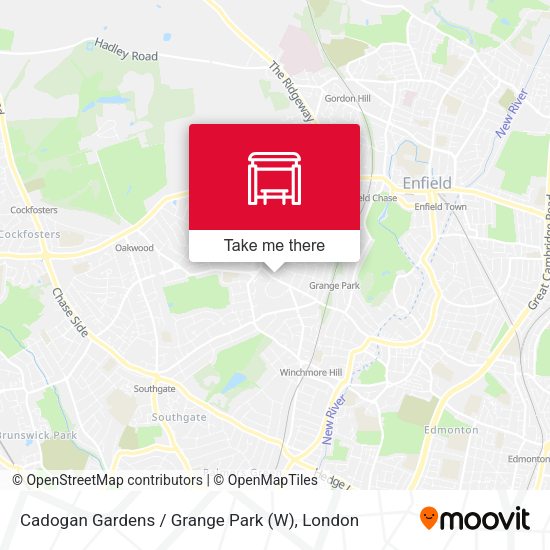 Cadogan Gardens / Grange Park (W) map
