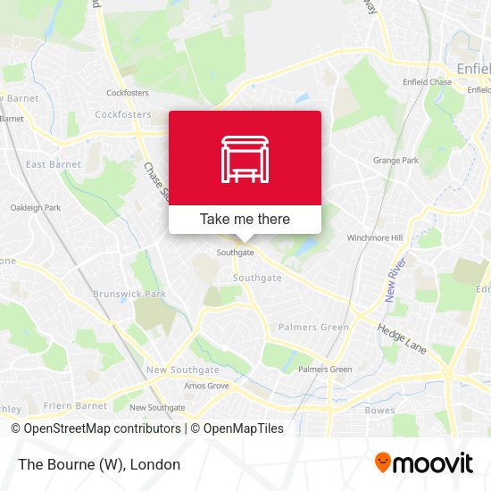 The Bourne (W) map