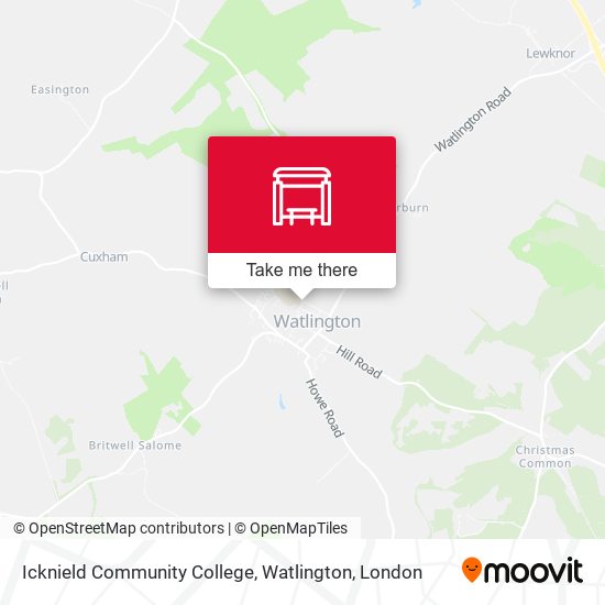 Icknield Community College, Watlington map