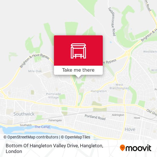 Bottom Of Hangleton Valley Drive, Hangleton map