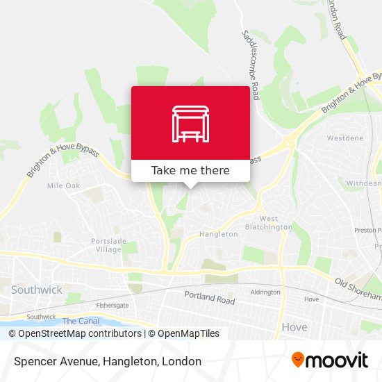 Spencer Avenue, Hangleton map
