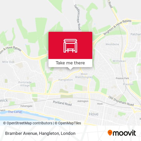 Bramber Avenue, Hangleton map