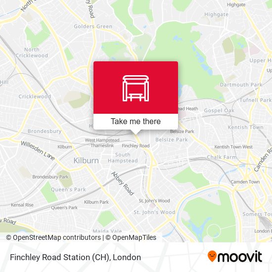 Finchley Road Station (CH) map