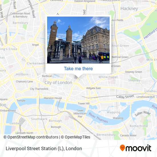 Liverpool Street Station map