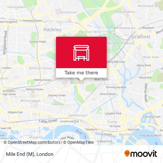 Mile End map