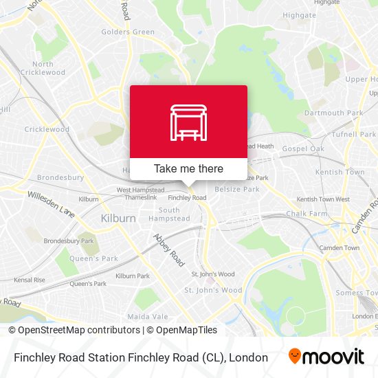 Finchley Road Station Finchley Road (CL) map