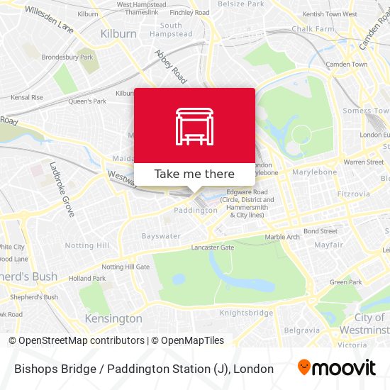 Bishops Bridge / Paddington Station (J) map