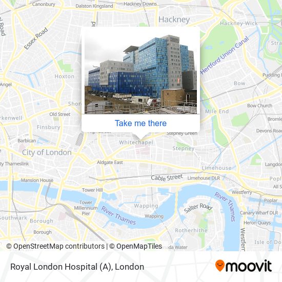 Royal London Hospital (A) map