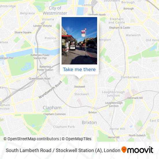 South Lambeth Road / Stockwell Station (A) map