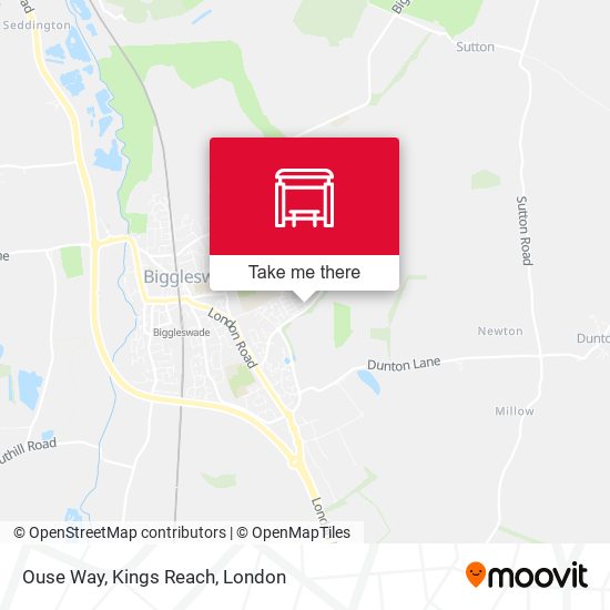 Ouse Way, Kings Reach map