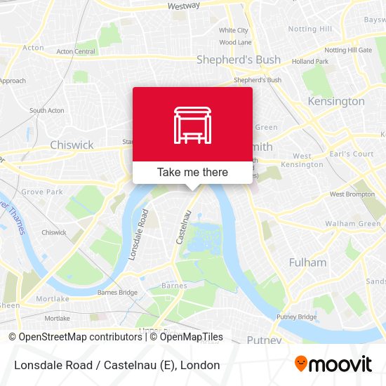 Lonsdale Road / Castelnau (E) map