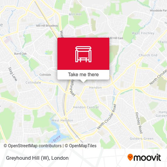 Greyhound Hill (W) map