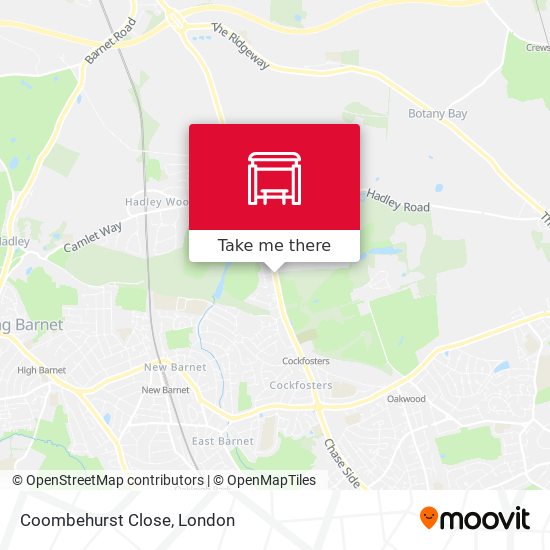 Coombehurst Close map