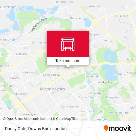 Darley Gate, Downs Barn map