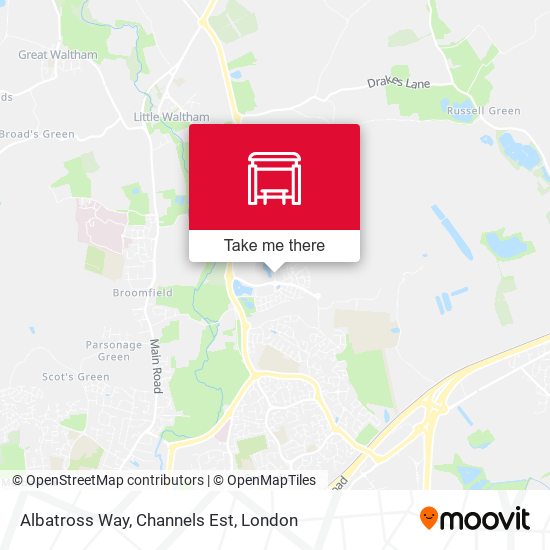Albatross Way, Channels Est map