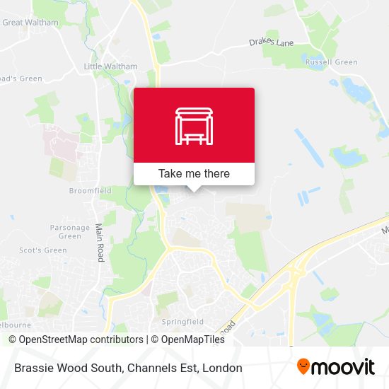 Brassie Wood South, Channels Est map