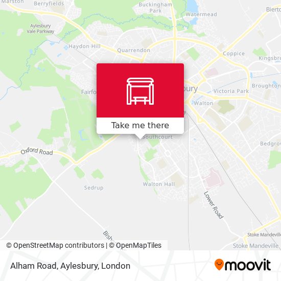 Alham Road, Aylesbury map