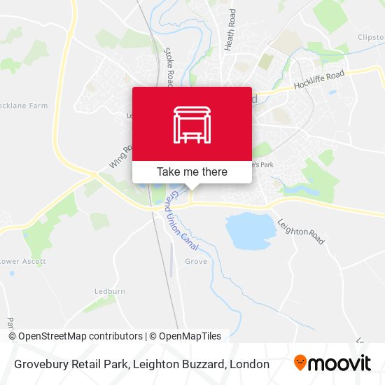 Grovebury Retail Park, Leighton Buzzard map