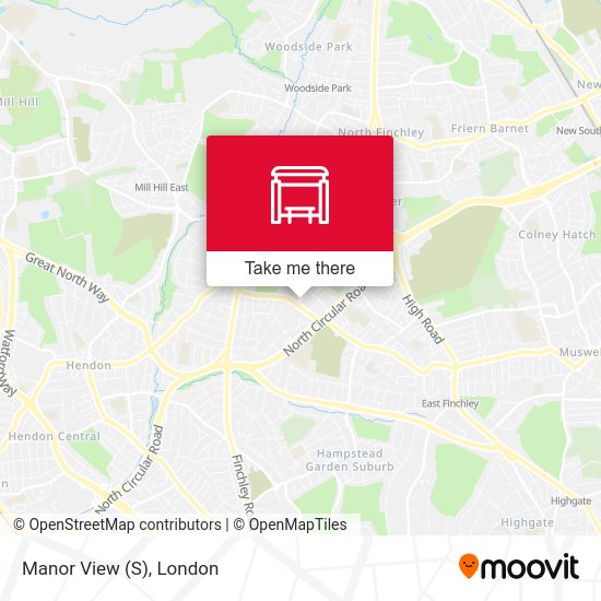 Manor View (S) map