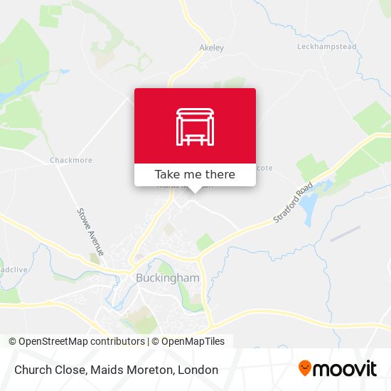 Church Close, Maids Moreton map