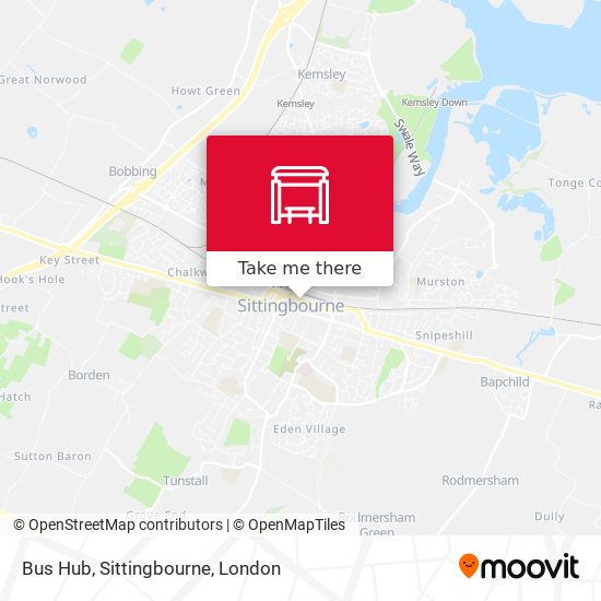 Bus Hub, Sittingbourne map