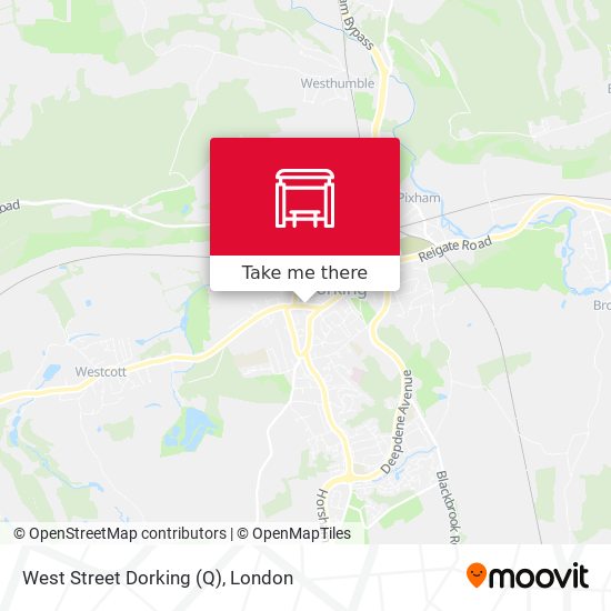 West Street Dorking (Q) map