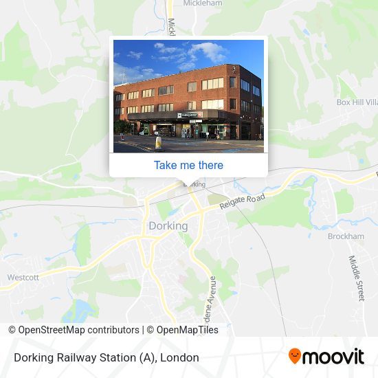 Dorking Railway Station (A) map